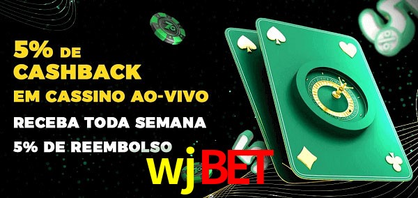 Promoções do cassino ao Vivo wjbet